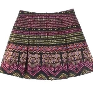 Flirty Tribal/Aztec-ish Multi-color Skater Skirt